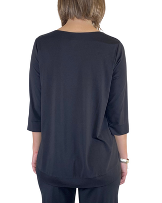 Susy Mix - Completo blusa e pantalone palazzo - NERO