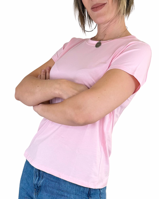 Habiti - T-shirt basica cotone - ROSA