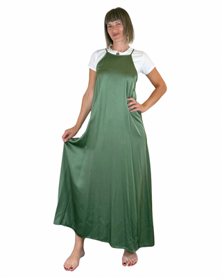 CADì - Abito lungo Atena - VERDE MILITARE