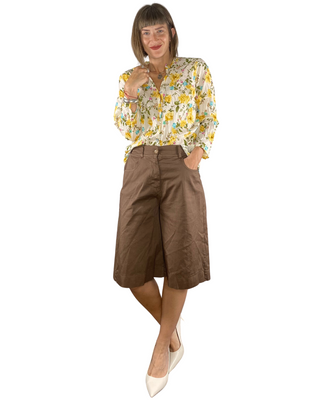 Habiti - Camicia fantasia 100% cotone - GIALLO