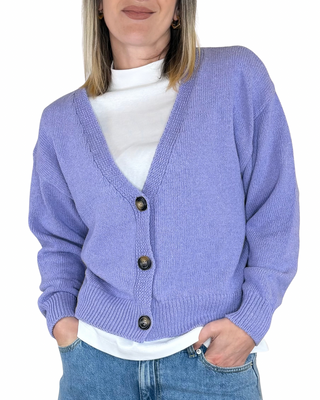 Vicolo - Cardigan basic - GLICINE