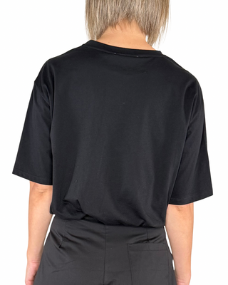 Habiti - T-shirt rimborsata - NERO
