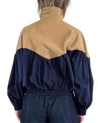 CADì - Bomber bicolor tela vela - CAMMELLO