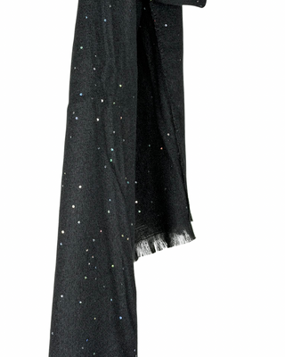 Susy Mix - Sciarpa micro paillettes - NERO