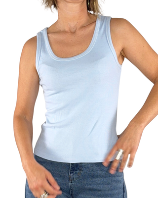 Habiti - Canotta vogatore Sarah - CELESTE