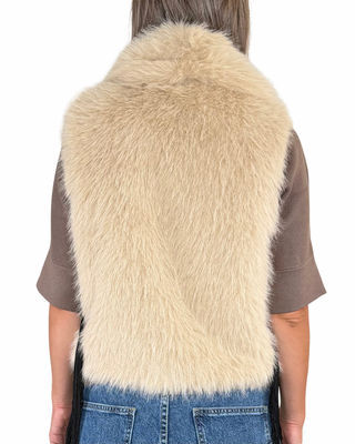 Habiti - Gilet in ecopelliccia - BEIGE