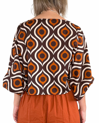 CADì - Blusa Farfalla - MATTONE