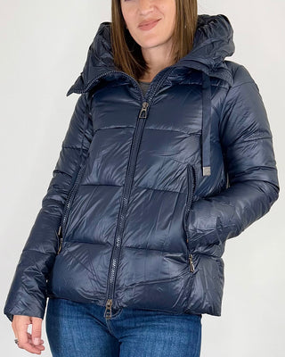 Habiti - Piumino corto stondato - BLU