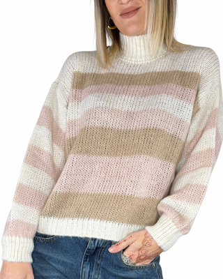 Haveone - Lupetto rigato - ROSA