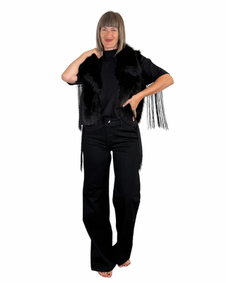 Habiti - Gilet in ecopelliccia - NERO