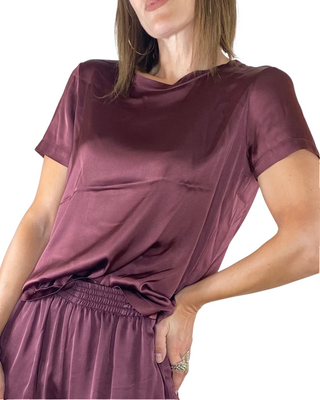 Vicolo - T-shirt viscosa - VINO