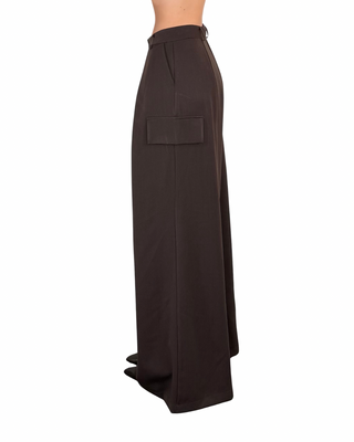 Habiti - Pantalone ampio cargo - MORO