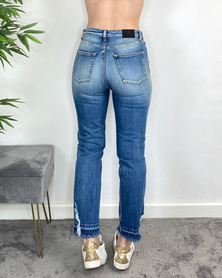 Souvenir - Jeans slim abrasioni in fondo - JEANS