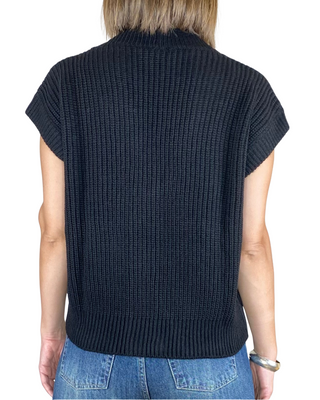 Vicolo - Gilet punto inglese - NERO