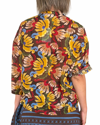 CADì - Camicia Margarita misto seta - FIORI