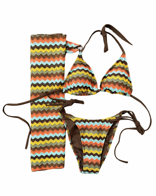 Habiti - Bikini Canarie con pareo - MORO