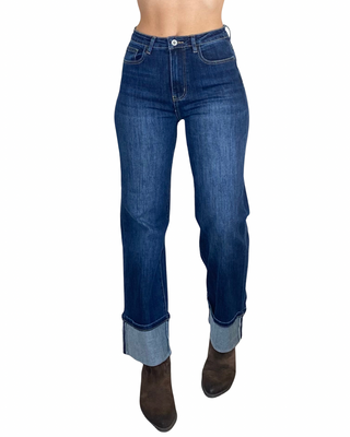 Habiti - Jeans dritto con risvolto - JEANS