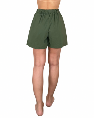 Habiti - Bermuda con pences - VERDE MILITARE