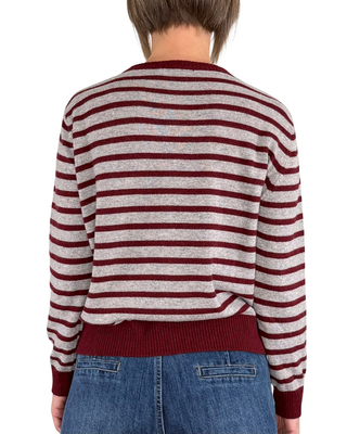 Habiti - Cardigan misto cashmere - BORDEAUX