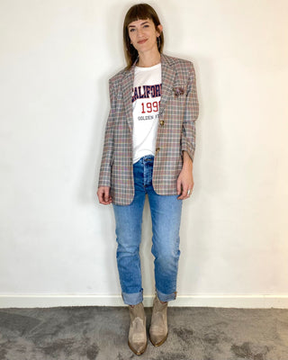 Tensione In - Blazer over Principe di Galles - ROSSO