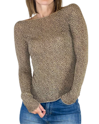 Susy Mix - T-shirt barchetta macula - BEIGE