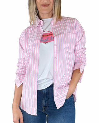 Habiti - Camicia taglio uomo Oxford - ROSA