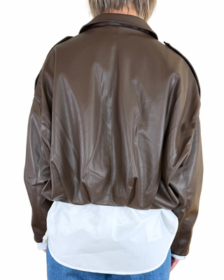 CADì - Bomber baloon ecopelle - MORO