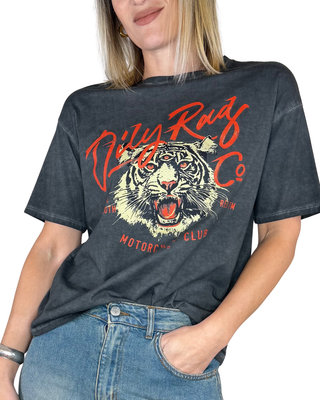 Haveone - T-shirt tigre - GRIGIO