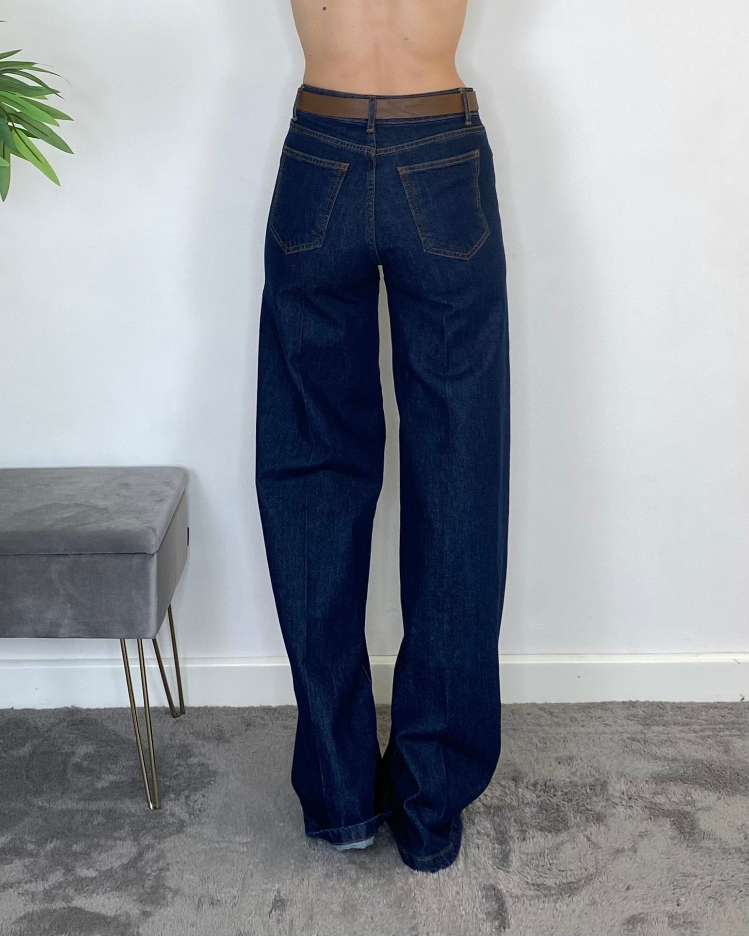 Jeans palazzo - JEANS SCURO