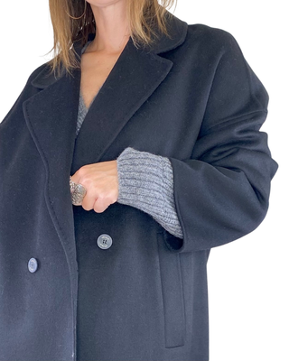 vicolo - cappotto ovetto hand made - nero