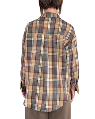 Habiti - Camicia check - FANGO