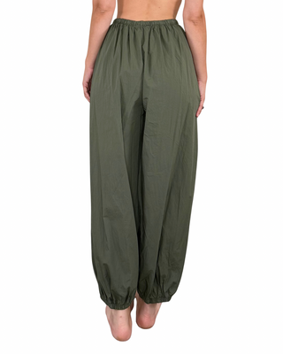 Habiti - Pantalon Jasmine - VERDE MILITARE