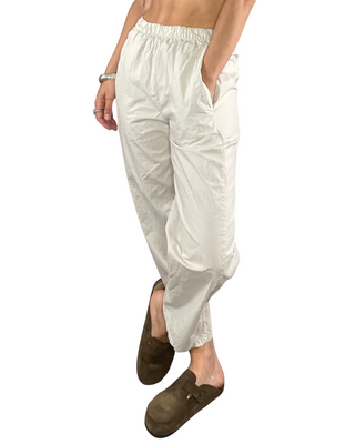 Habiti - Pantalone baloon 100% cotone - BURRO