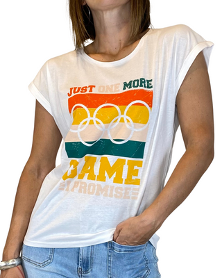 Susy Mix - T-shirt "Just one more" - BIANCO