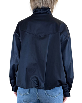 CADì - Bomber over in gabardina di cotone - BLU