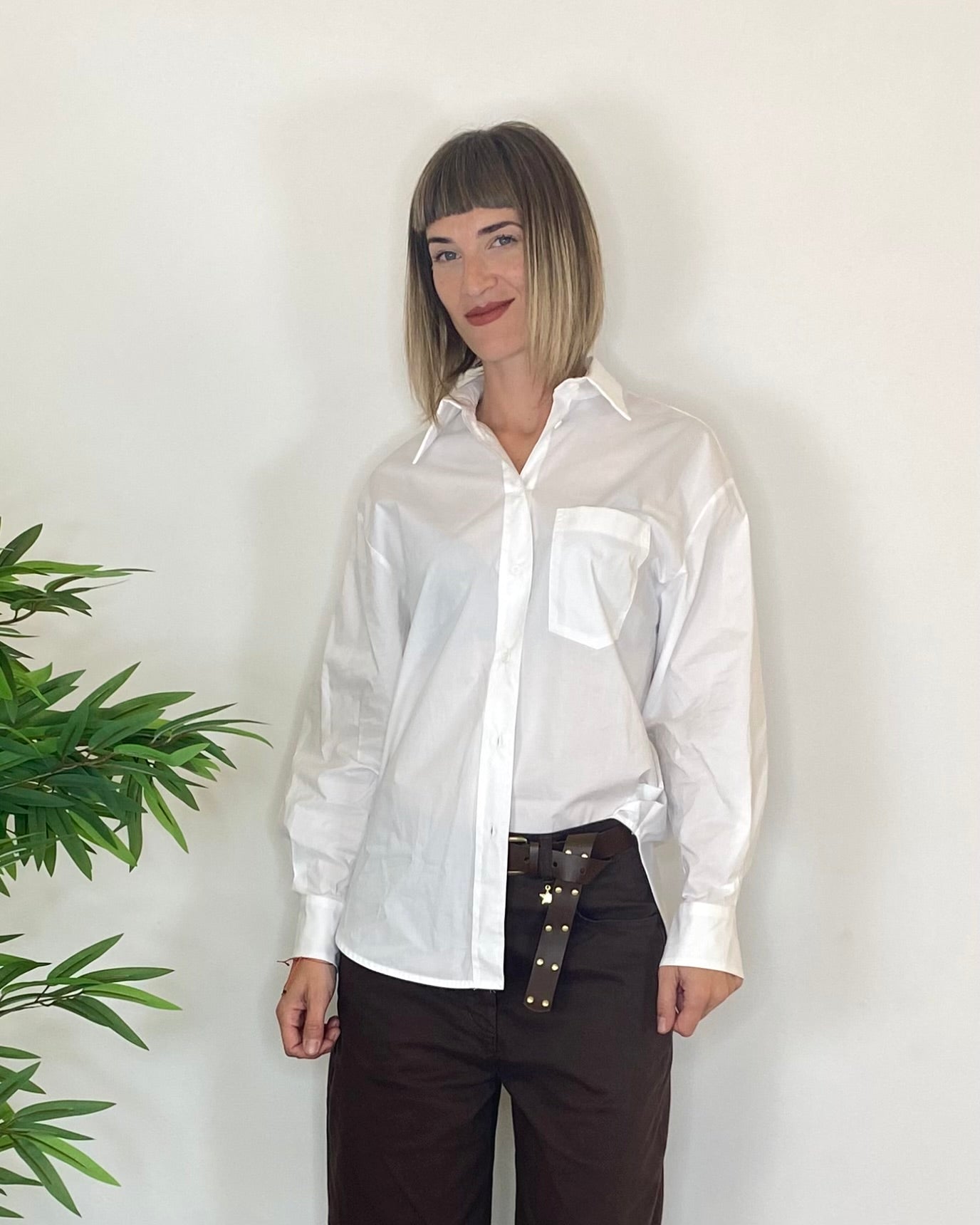 Camicia over taschino - BIANCO