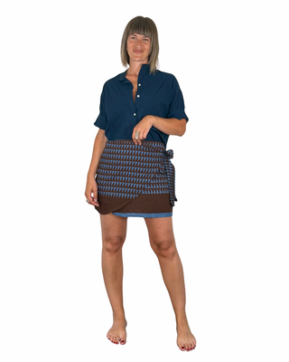 Habiti - Gonna pareo Circe corta - JEANS