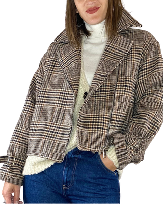 Susy Mix - Chiodo scozzese - BEIGE