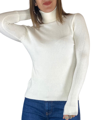 Susy Mix - Maglia collo alto - PANNA