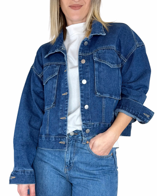 Habiti - Giubbino denim con tasconi - JEANS