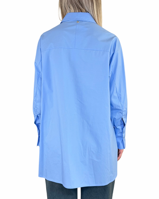 Souvenir - Camicia over aperture laterali - CELESTE