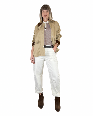 Haveone - Polo slim a righe - TABACCO