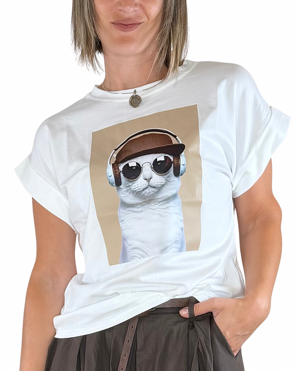 Habiti - T-shirt stampa - GATTO