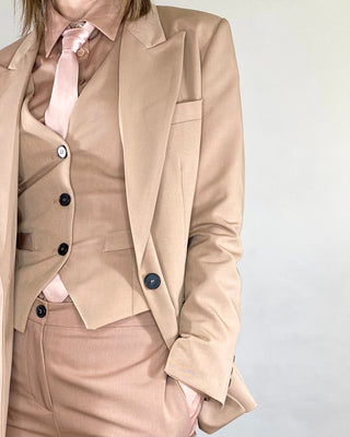 Vicolo – Slim Fit gefütterte Weste – PULVER