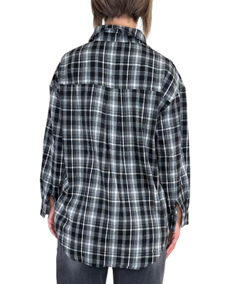 Habiti - Camicia check - NERO