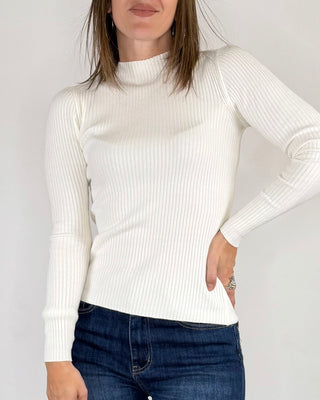 Susy Mix - Lupetto a costine - PANNA