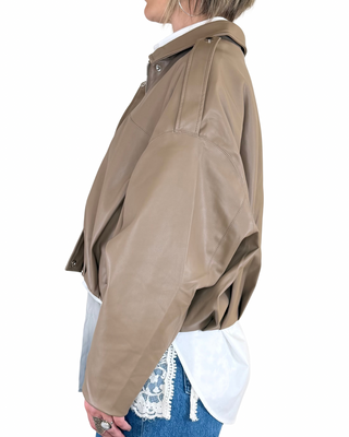 CADì - Bomber baloon ecopelle - FANGO