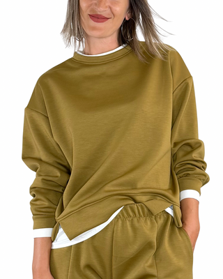 Habiti - Coordinato scuba t-shirt - OLIO