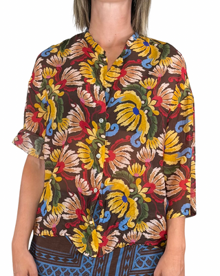 CADì - Camicia Margarita misto seta - FIORI