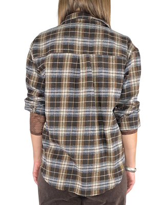 Habiti - Camicia quadri flanella - MORO